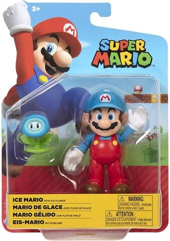 Figurine - Nintendo - Ice Mario Avec Ice Flower